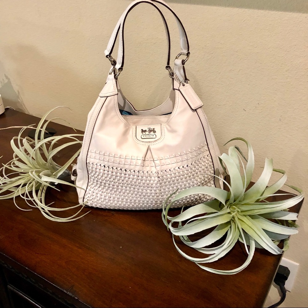 Coach Madison woven Maggie purse.